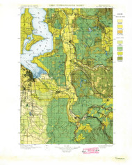 Tacoma, Washington 1897 (1897) USGS Old Topo Map Reprint 30x30 WA Quad 244176