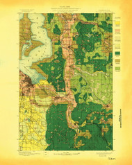 Tacoma, Washington 1897 (1897) USGS Old Topo Map Reprint 30x30 WA Quad 244177