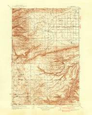 White Swan, Washington 1937 (1937) USGS Old Topo Map Reprint 30x30 WA Quad 244667