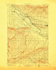 Zillah, Washington 1910 (1910) USGS Old Topo Map Reprint 30x30 WA Quad 244843
