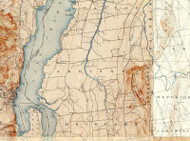 Addison VT 1898 USGS Old Topo Map - Town Composite Addison Co.