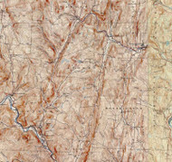 Athen VT 1933 USGS Old Topo Map - Town Composite Windham Co.