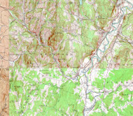 Bradford VT 1931-1935 USGS Old Topo Map - Town Composite Orange Co.