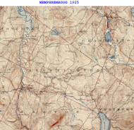 Browington VT 1925 USGS Old Topo Map - Town Composite Orleans Co.
