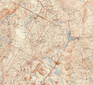 Cabot VT 1943 USGS Old Topo Map - Town Composite Washington Co.