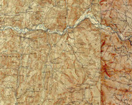 Cambridge VT 1927 USGS Old Topo Map - Town Composite Lamoille Co.