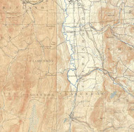 Clarendon VT 1893-1897 USGS Old Topo Map - Town Composite Rutland Co.
