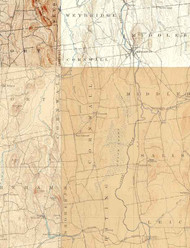 Cornwall VT 1902-1904 USGS Old Topo Map - Town Composite Addison Co.