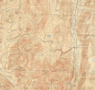 Danby VT 1897 USGS Old Topo Map - Town Composite Rutland Co.