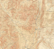 Dorset VT 1897-1900 USGS Old Topo Map - Town Composite Bennington Co.