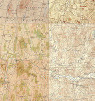 Fairfax VT 1915-1927 USGS Old Topo Map - Town Composite Franklin Co.