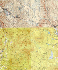 Ferdinand VT 1926-1951 USGS Old Topo Map - Town Composite Essex Co.