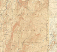 Glastenbury VT 1898-1900 USGS Old Topo Map - Town Composite Bennington Co.