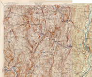 Grafton VT 1933 USGS Old Topo Map - Town Composite Windham Co.