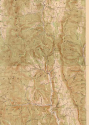 Granville VT 1917-1921 USGS Old Topo Map - Town Composite Addison Co.