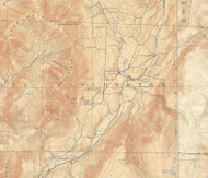 Manchester VT 1900 USGS Old Topo Map - Town Composite Bennington Co.
