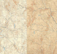Marlboro VT 1893-1898 USGS Old Topo Map - Town Composite Windham Co.