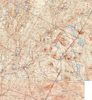 Marshfield VT 1943 USGS Old Topo Map - Town Composite Washington Co.