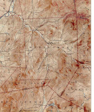 Montgomery VT 1925 USGS Old Topo Map - Town Composite Franklin Co.