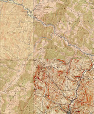 Moretown VT 1921-1924 USGS Old Topo Map - Town Composite Washington Co.