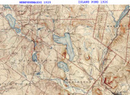 Morgan VT 1925 USGS Old Topo Map - Town Composite Orleans Co.