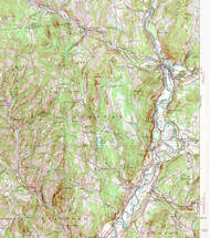 Newbury VT 1935 USGS Old Topo Map - Town Composite Orange Co.