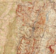 Northfield VT 1921-1924 USGS Old Topo Map - Town Composite Washington Co.