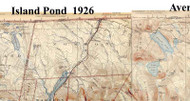 Norton VT 1926 USGS Old Topo Map - Town Composite Essex Co.
