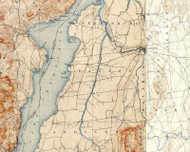 Panton VT 1898 USGS Old Topo Map - Town Composite Addison Co.