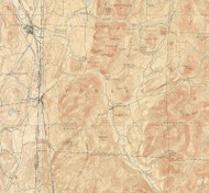 Pawlet VT 1897-1904 USGS Old Topo Map - Town Composite Rutland Co.
