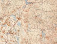 Peacham VT 1943 USGS Old Topo Map - Town Composite Caledonia Co.