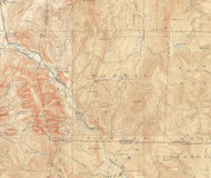 Pownal VT 1897-1898 USGS Old Topo Map - Town Composite Bennington Co.