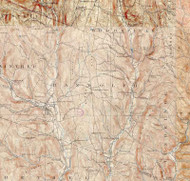 Randolph VT 1926 USGS Old Topo Map - Town Composite Orange Co.