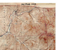 Richford VT 1925 USGS Old Topo Map - Town Composite Franklin Co.