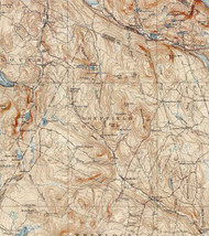 Sheffield VT 1939-1951 USGS Old Topo Map - Town Composite Caledonia Co.