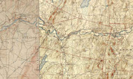 Sheldon VT 1916-1924 USGS Old Topo Map - Town Composite Franklin Co.