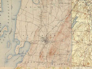 St Albans VT 1916 USGS Old Topo Map - Town Composite Franklin Co.