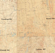 Sudbury VT 1904-1897 USGS Old Topo Map - Town Composite Rutland Co.