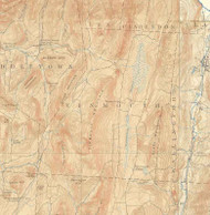 Tinmouth VT 1897 USGS Old Topo Map - Town Composite Rutland Co.