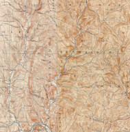 Tunbridge VT 1896-1926 USGS Old Topo Map - Town Composite Orange Co.