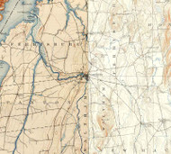 Vergennes VT 1898 USGS Old Topo Map - Town Composite Addison Co.