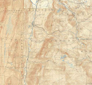 Wallingford VT 1893-1897 USGS Old Topo Map - Town Composite Rutland Co.