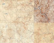 Wardsboro VT 1898-1933 USGS Old Topo Map - Town Composite Windham Co.