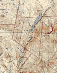 Warners Grant & Warren Gore VT 1926 USGS Old Topo Map - Town Composite Essex Co.