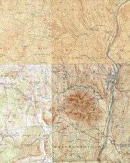 West Windsor VT 1908-1929 USGS Old Topo Map - Town Composite Windsor Co.