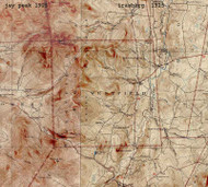 Westfield VT 1925 USGS Old Topo Map - Town Composite Orleans Co.