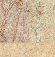 Westminster VT 1930-1933 USGS Old Topo Map - Town Composite Windham Co.