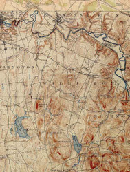 Williston VT 1906 USGS Old Topo Map - Town Composite Chittenden Co.