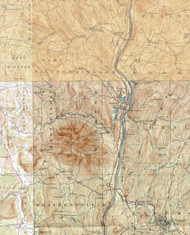 Windsor VT 1908-1929 USGS Old Topo Map - Town Composite Windsor Co.