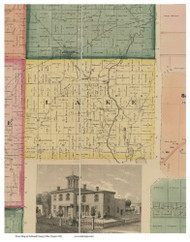 Lake, Ohio 1861 Old Town Map Custom Print - Ashland Co. (Nunan)
